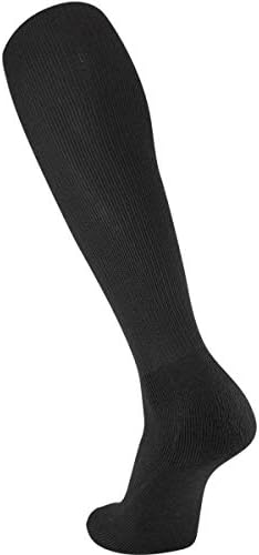 Sportske jednobojne čarape s cijevima u crnoj boji