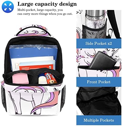 TBOUOBT putovanja ruksak set Lagano laptop casual ruksak za žene muškarce, crtane zvijezde jednoroga