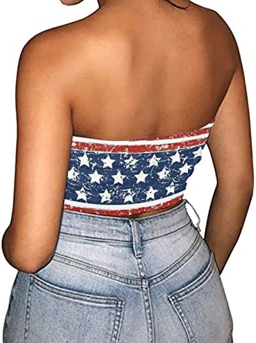 4. srpnja košulje vrhovi tenkova za žene američke zastave ljeto casual bez rukava majica zvijezde pruge kravate atletski tenk vrhovi