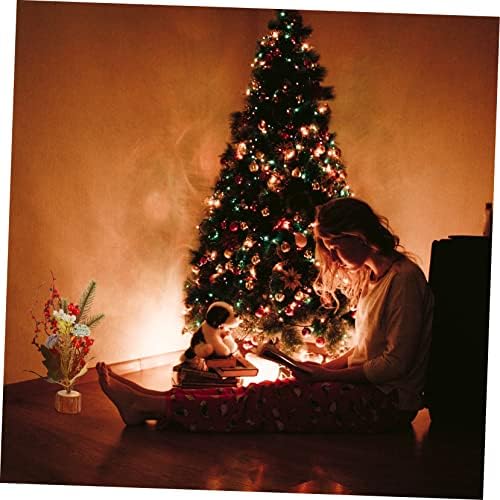 Toyvian 2pcs Dekoracija božićnog drvca Mini božićno drvce Božićni dekor Mala božićna drvca Minijaturni pokloni mali cedar Božićni ukras