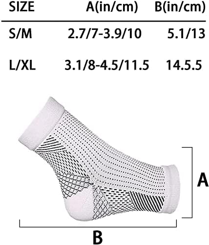 3 para Dr. čarape - čarape - Kompresije protiv umora Kompresije nogu Podrška nosača za nosač za neuropatiju plantar fasciitis Ahil