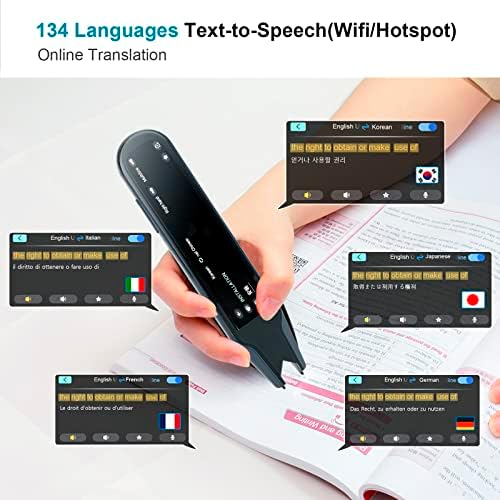 Uređaj za prevođenje jezika skener olovke, uređaj za pretvaranje teksta u govor za disleksiju podržava prijevod na 134 jezika govora