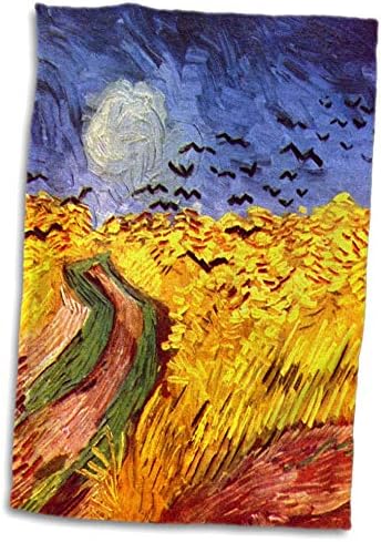 3Drose - Vintagechest - remek -djela - Van Gogh - Polje pšenice s vranama - ručnici