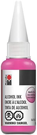 Marabu metalik ružičasta alkoholna tinta - 20 ml - Oduševljenje mekog, bujnog zagrljaja romantičnih nijansi, hvatajući nježnu, očaravajuću