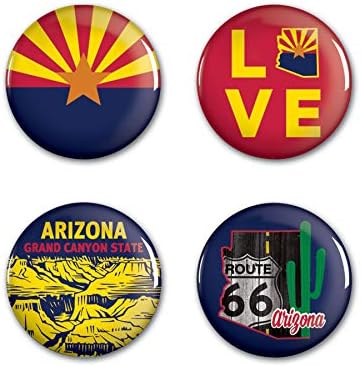 Odredište Wincraft Arizona State/Arizona Gumb 4 Pack 1 1/4 Roundstate/Arizona Button 4 Pack 1 1/4 Okrug, Multi, NA