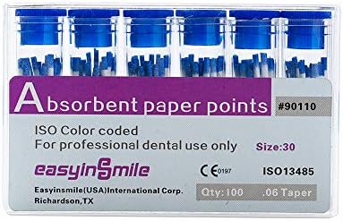 1 kutija upijajućih papirnatih savjeta 02/04/06 za zubnu endosterilizaciju mješovitih veličina