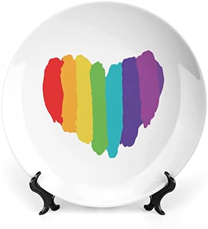 Rainbow Heart Vintage Design Bone China Decor tanjur sa stolom okruglim ukrasnim pločama Home Wobble-ploča