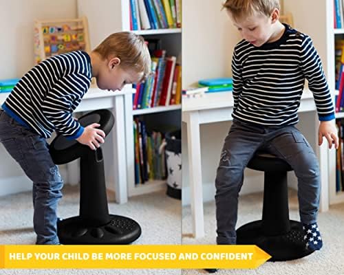 Aktivne stolice ljuljačka stolica za djecu, Fleksibilno sjedenje poboljšava koncentraciju i pomaže kod ADHD-a, 17,75 inča stolica za