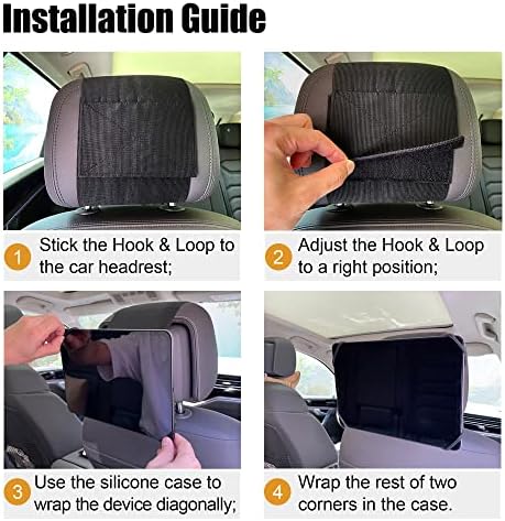 Watana [najsigurniji] držač za tablete za naslon za glavu automobila, stražnja sjedala straga okrenute držač automobila za iPad, s