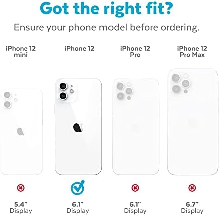 Speck iPhone 12 futrola - zaštita od kapljice odgovara iPhone 12 Pro & iPhone 12 telefoni - otporan na ogrebotine, vitak dizajn s dodanim