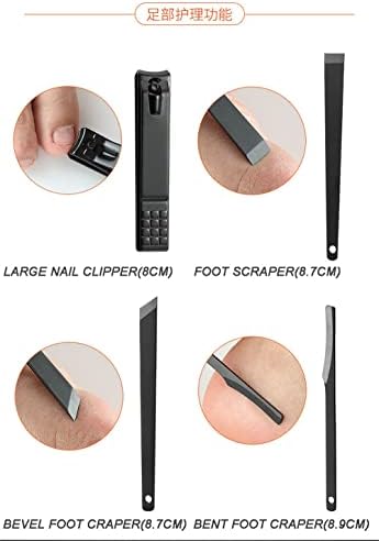 IULJH 16P Profesionalni rezač noktiju Sciossors Pedikura Kit Clipper Tools Nippers Trimer Cutte Manicure Set