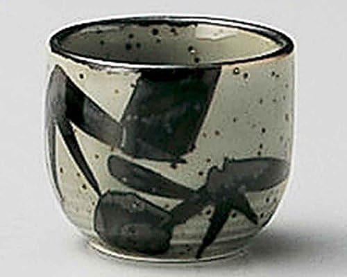 Mashiko bambusov list 2inch sake cup sivi porculan napravljen u Japanu