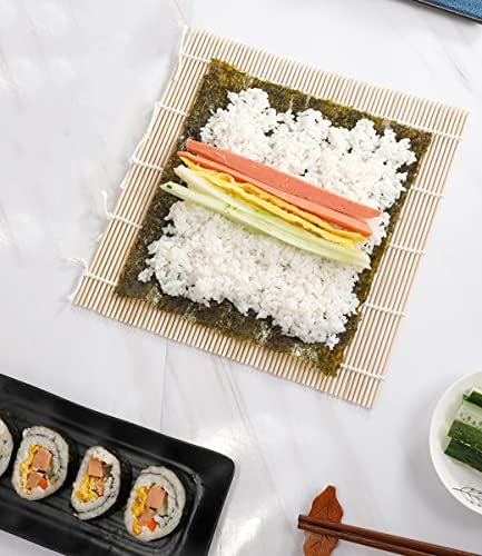 Punnzer 1 PCS Natural Bamboo Sushi Rolling Mat, 9,5 X 9,5 proizvođač sushija