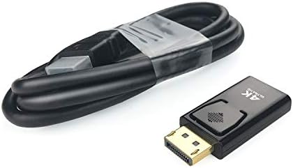 DisplayPort to HDMI adapter, PeoTriol 4K DP-ov DP-ov mužjak na hdmi adapter za pretvarač W/ 1.8Feet HDMI kabel za Lenovo Dell HP radnu