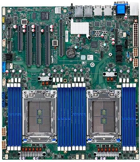 Tyan S8253GM4NE-2T Matična ploča poslužitelja, dvostruka utika AMD SP3 EPYC MILAN-X/MILAN/ROME CPU 7002/7003, 12 x 13,4 EATX, 16 DIMM