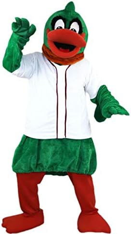 Green Duck crtani kostim maskota pliša s maskom za odrasle cosplay party halloween