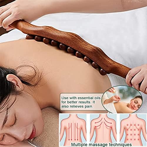 Alati za masažu terapijom drvetom, 20 kuglica, miofascijalni masažer za uklanjanje celulita s trbuha, ublažavanje bolova u vratu, leđima,