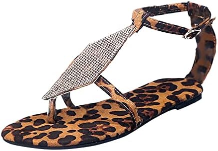Ravne sandale za žene rhinestones plaža sandale Gležanj remen s kopčom rimske sandale isječak čarapa japanke sandale tange