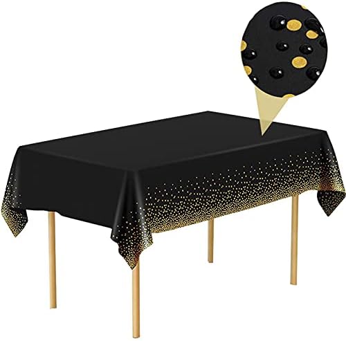 Zlatna jednokratna točka plastični stolni stolnjaci pokrivaju točkicu plastične stolnjak 3pc kuhinja ， prostirke za ručavanje i bar