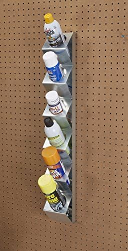 Okomita ušteda prostora Aerosol Spray boja Can Skladištenje Organizator Polica za stalak - napravljen u SAD -u - Radionica za garažu