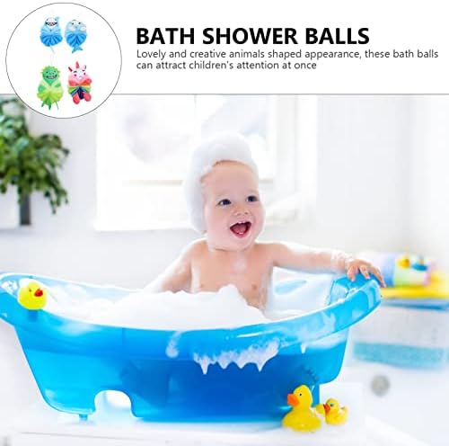 7 dječja kugla za kupanje 4pcs slatka crtana kugla za kupanje cvijet za dječju kupku crtani životinjski cvjetovi za kupanje dječje