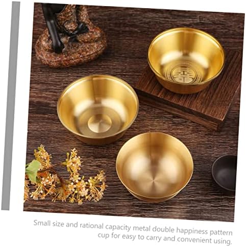 5pcs dvorana multifunkcionalne zlatne čaše posuđe poklon lik ritualni kalež Buddha kalež prepaid Sveta bakrena vjenčana čaša ukras
