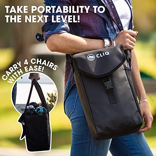 CLIQ 4 stolice za kampiranje stolica - nosite stolice za preklopnu torbu i stolice za plažu