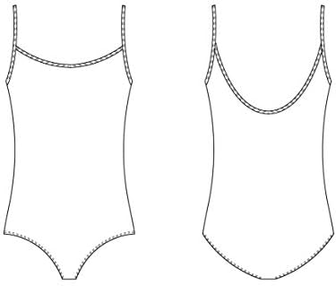 Kupaći kostim od kamizola od Al-A sa srednjom visinom leđa i okruglim vratom sprijeda