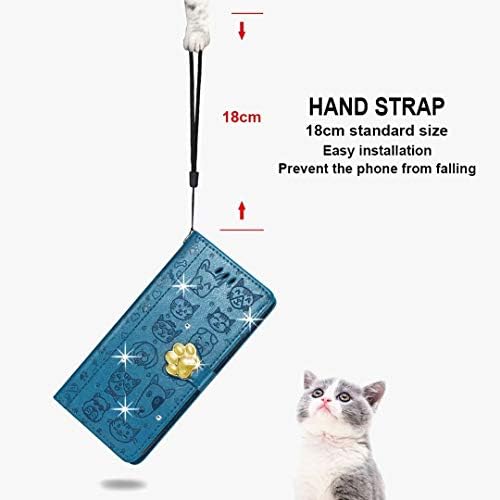Torbica-novčanik FlipBird za iPhone Pro 11, luksuzni 3D print ručni rad sa štrasom s uzorkom psi i mačke, novčanik od umjetne kože