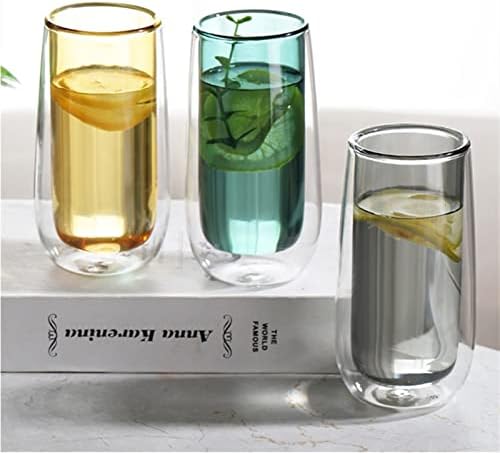 Pijenje čaša na čašama za kućne vinske čaše za piće votke šalica kava sok za vodu šalice kreativne šalice dvostruke slojeve staklene