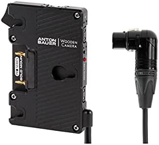 Drvena kamera pro zlatna ploča s 4-pin XLR konektorom desnog kuta za digitalni Bolex, Blackmagic Studio Camera, Sony F55/F5, Canon