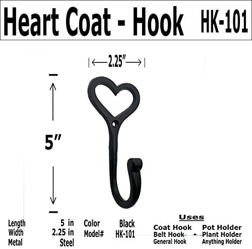 Antikni hardverski depo 5 - Kuka za sloj srca - HK -101 - za kapute, torbe, ručnik za ruke itd.