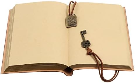 MMLLZEL LEACH WINGES WIFEBOET Classic Retro Vintage String ključ vezani prazni putopis dnevnik bilježnica Pisanje Jottera s Unsined