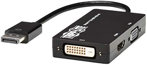 Tripp Lite DisplayPort do VGA/DVI/HDMI ALL-ONE ADAPTER ADAPTER, DP 1,2, DP na VGA/DVI/HDMI, UHD 4K X 2K @ 24/30Hz HDMI, BLACK