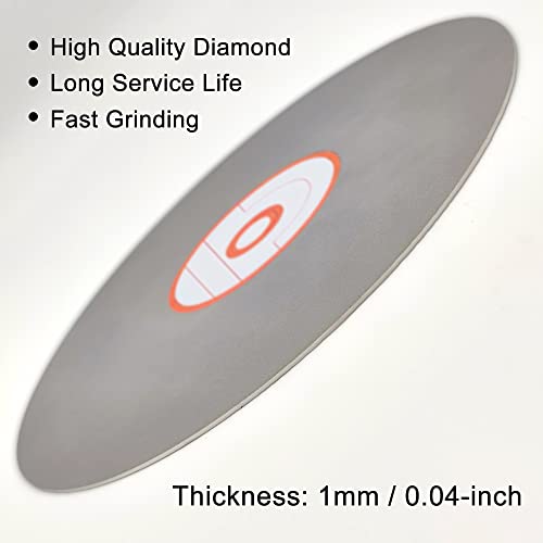 Caquxil Diamond Flat Lap Disk 6 inča 2000, 1/2 inčni luk, dijamantni ravni kotač za dragulje staklene keramike, brušenje diska za brušenje,