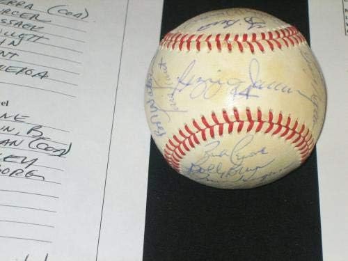 1980. Yankees al East Champions tim potpisao je autogramirani oal bejzbol jsa loa - autogramirani bejzbol