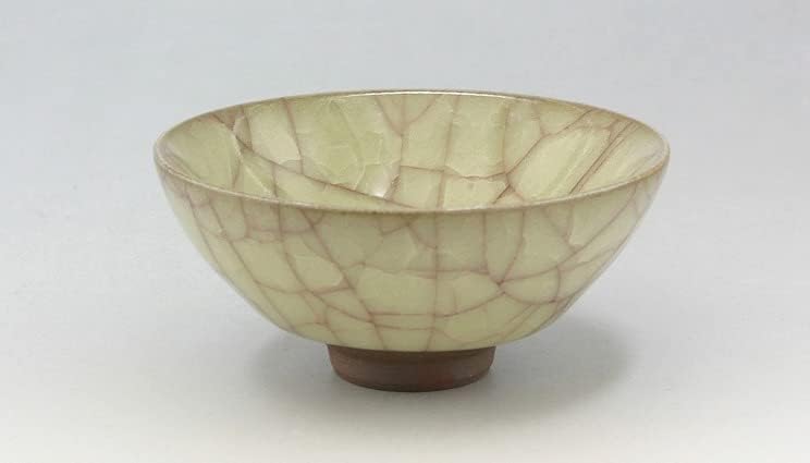 Kyo-yaki. Japanski Sakazuki Cup Beishokuji. Drvena kutija. Keramika.