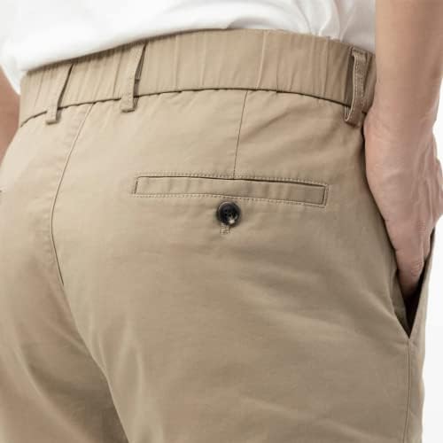 Yucenfu muški ravni fit Stretch Stretch povremene hlače Elastični struk povremene hlače za muškarce