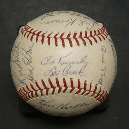 1963. Chicago Cubs potpisali su bejzbol banke Santo Brock 27 Autos w/Full JSA pismo - Autografirani bejzbol