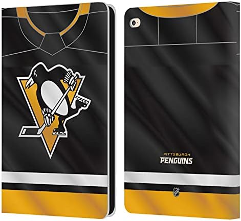 Dizajne glavnog slučaja Službeno licencirani NHL Jersey Pittsburgh Penguins kožni novčanik za knjige Kompatibilno s Apple iPad Air