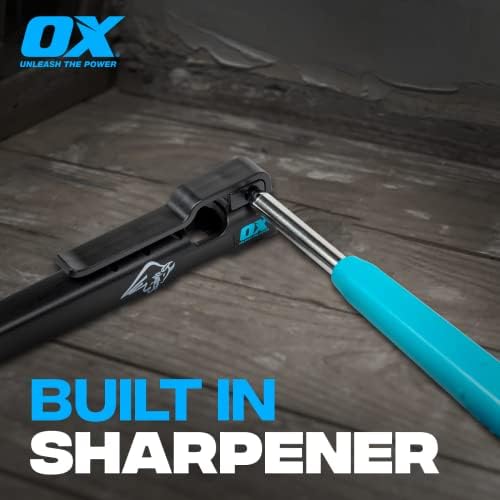 Ox Tools Pro Tuff Pack Carbon oznaka olovke | 4 vodiča i držač olovke s oštricom | Construction Carpenter olovka | Olovka za ponovno