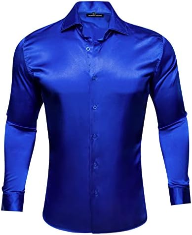 Košulje za muške svilene haljine protežu se čvrste košulje bez dugih rukava bez nabora za redovito postavljanje za maturalno vjenčanje