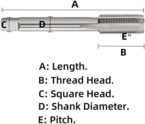 Aceteel metrička navoja Dodirni M13 x 1,5, HSS stroj dodirnite desnu ruku M13x1.5mm