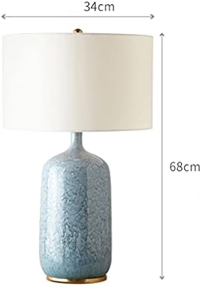 Lxxsh američka keramička stolna svjetiljka spavaće sobe noćni ormarići kreativna plava dnevna soba stolna svjetiljka kineski retro