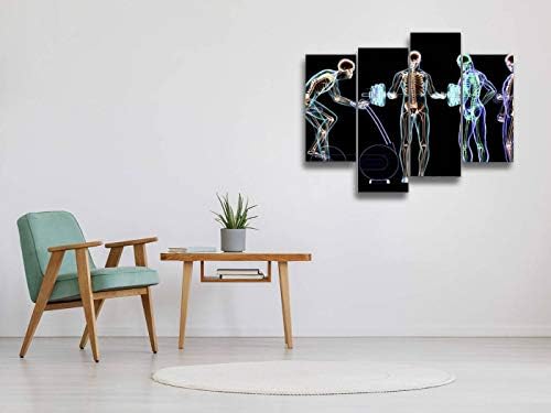 Canvas zidna umjetnička slika slika X Ray Fitness Center Moderna umjetnička djela uokvirena plakati za dnevnu sobu spremna za objesiti