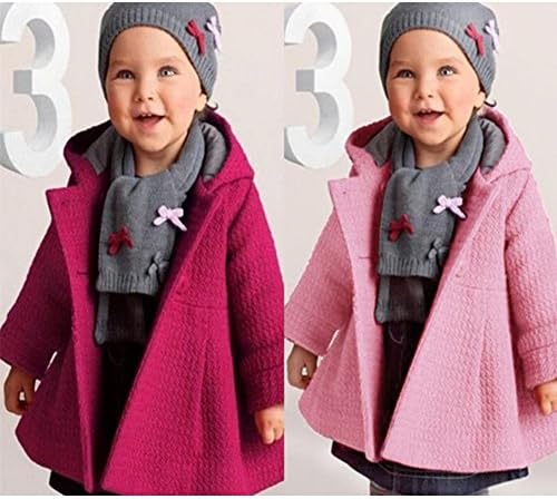VeryPoppa za bebe djevojčice s kapuljačom dugi rukav linijski jakna s kaputom nadmašuje vrh