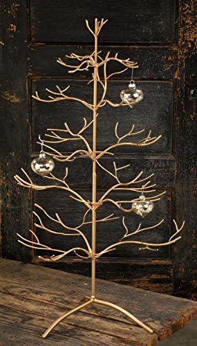 Stalak za nakit od metala, organizator za božićno drvce i ukrase za blagdane i Božić - 36 – inčni stalak za nakit od žice i držač ogrlice,