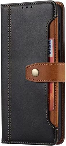 Flip torbica EEOMOik za iPhone 14/14 Plus / 14 Pro / 14 Pro Max s utorima za kartice, čvrsta torbica-knjižica od umjetne kože s magnetskom