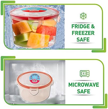 6 spremnika za hranu Postavite Snap zaključavanje poklopca obroka Priprema spremište za propuštanje BPA Besplatno novo
