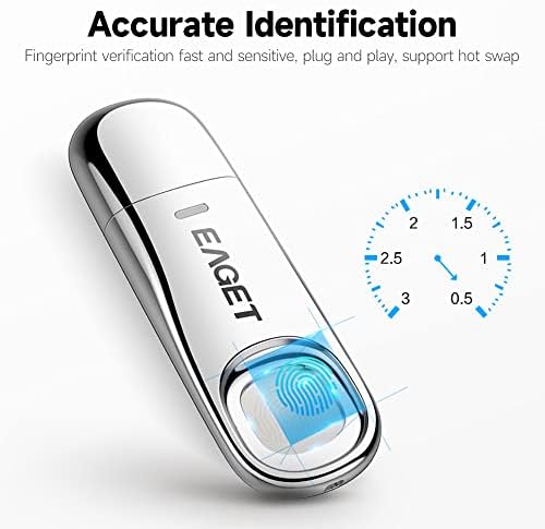 Huiop FU60 64GB USB3.0 Metalni otisak prsta šifriranje u disku brze USB flash pogon točno upravljanje prepoznavanjem